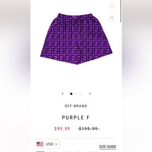 fendi shorts brand new